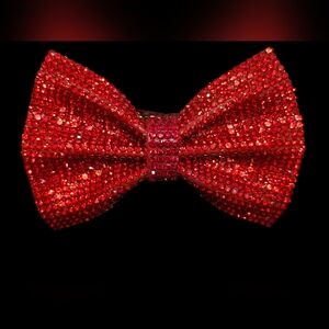 Red Rhinestone Bow Phone Clip / Holder Accessory